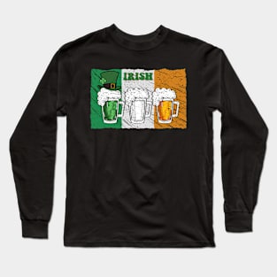 Ireland Flag Irish St Patricks Day Long Sleeve T-Shirt